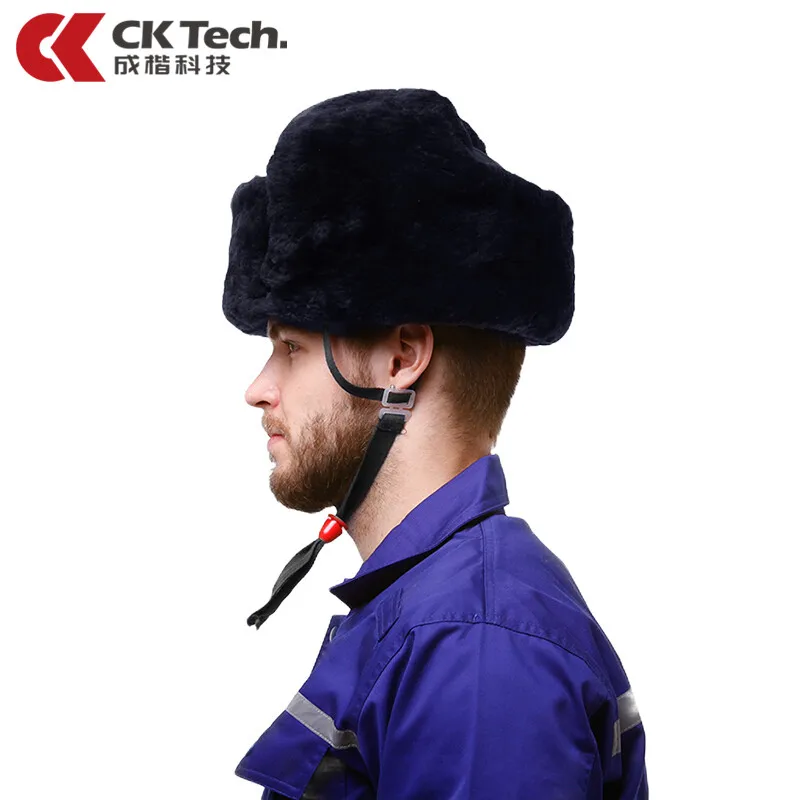 CK Tech.Winter Outdoor Construction Cold-proof Safety Helmet Anti-smash Men  Work Protective Hard Hat Training Cap for Engineer