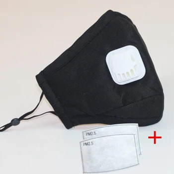

Anti Pollution PM 2.5 Mouth Mask Activated Bacteria Proof Flu Protectiv Face Masks Washable Reusable Cotton Filter Paper Adult