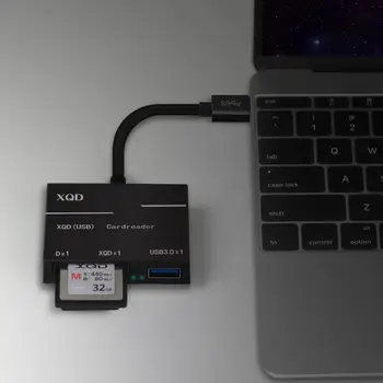

Type-C to XQD/SD High Speed Card Reader USB3.0 Camera Computer Kit Adapter D08B