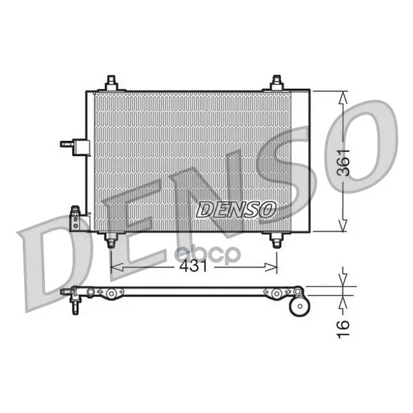 Конденсатор, Кондиционер Denso арт. DCN07009
