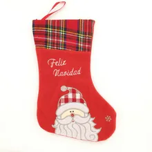 Рождественские носки-чулки с Санта-Клаусом и снеговиком; подарки; яркие сумки; украшения для рождественской вечеринки; домашний декор; семейный декор; 12,6 дюйма