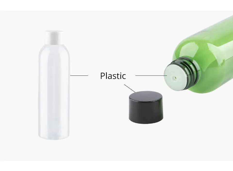 Jooray пластиковые контейнеры бутылочки с шампунем с пластиковой винтовой крышкой 200 мл Высокое качество круглый ПЭТ путешествия бутылки косметические контейнеры