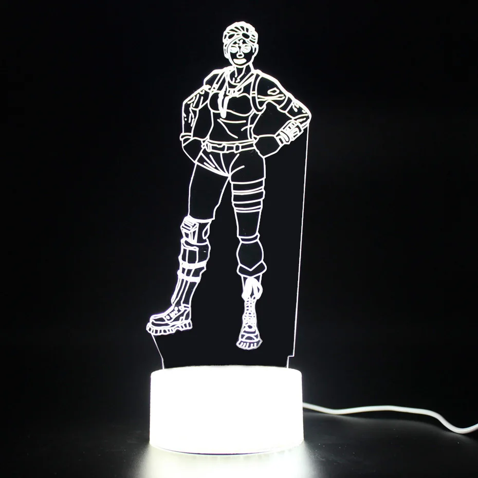 Battle Royale Game Light Sleep 3D Lamp Illusion Kids Nightlight Remote Control Touch Table Lamp Nightlight