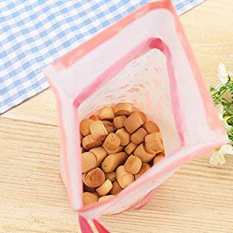 50 шт Вечерние подарочные пакеты пластиковые Подарочные Сумки на шнурке сумки для