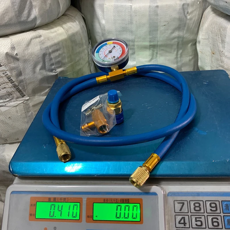 Automotive Air Conditioning Refrigerant Snow Refrigerant Fluorine Plus Liquid Meter Filling Pipe Tool Gas Filling Fluoride Tube