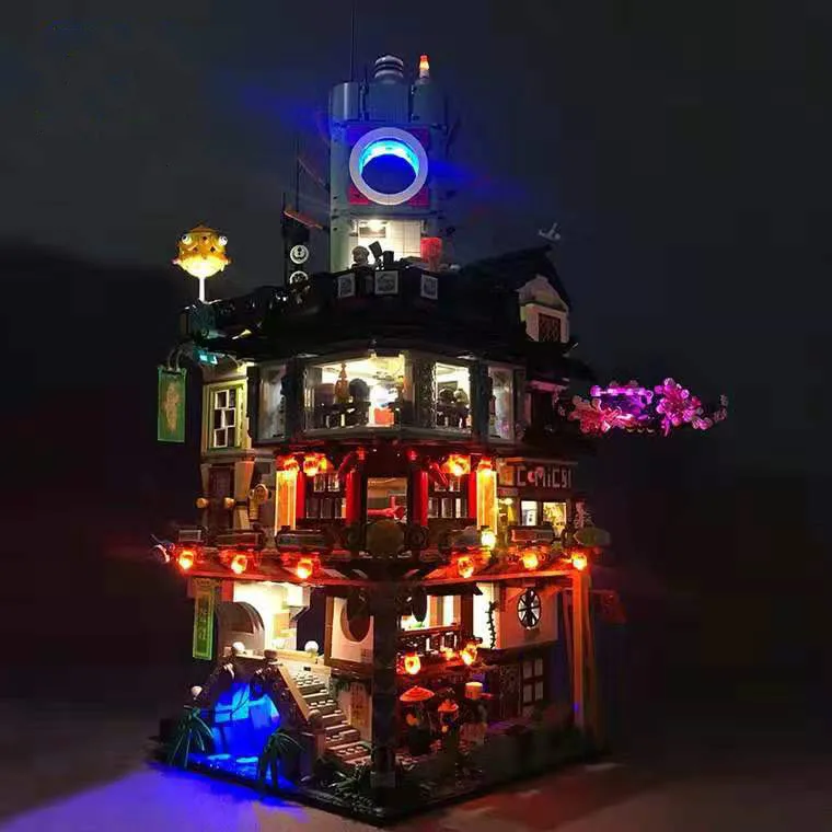 Цветной СВЕТОДИОДНЫЙ светильник (только светильник) для 70620 Ninjago City Masters of Spinjitzu