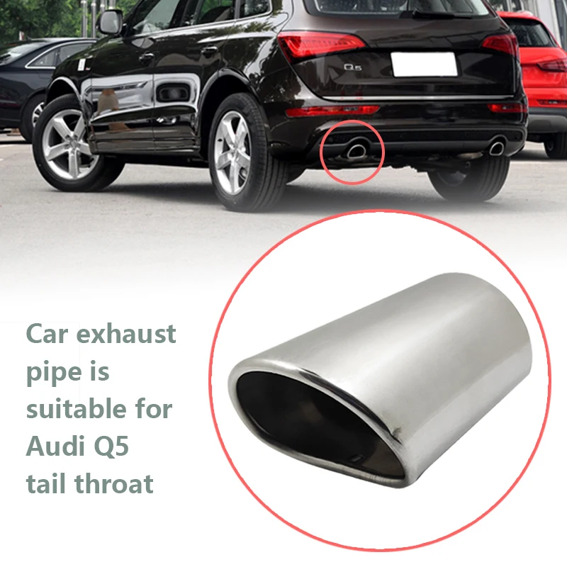 Car exhaust pipe is suitable for Audi Q5 Volvo V70 Mazda 3 Honda Accord stainless steel silencer tail throat accessories