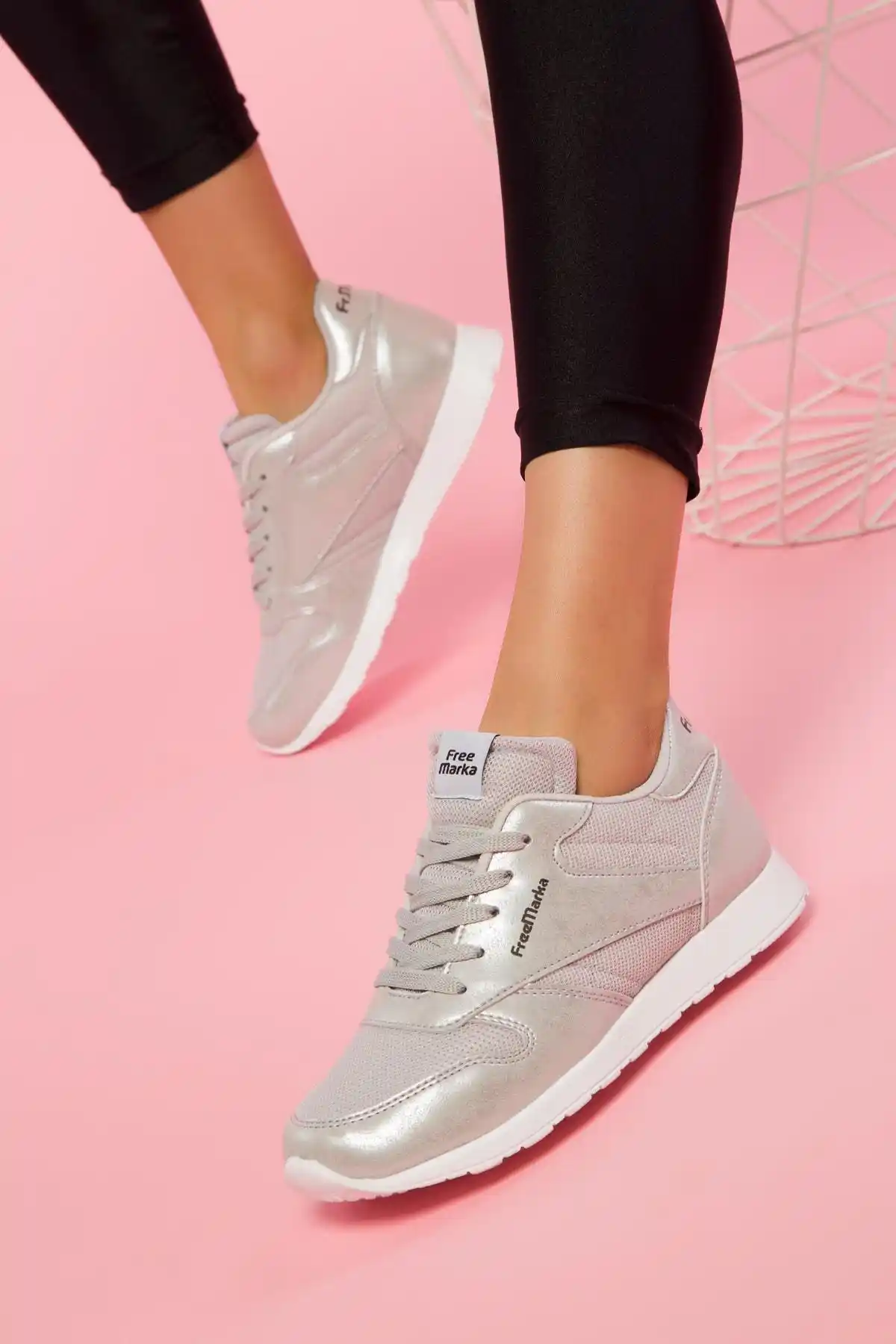silver colour shoes womens