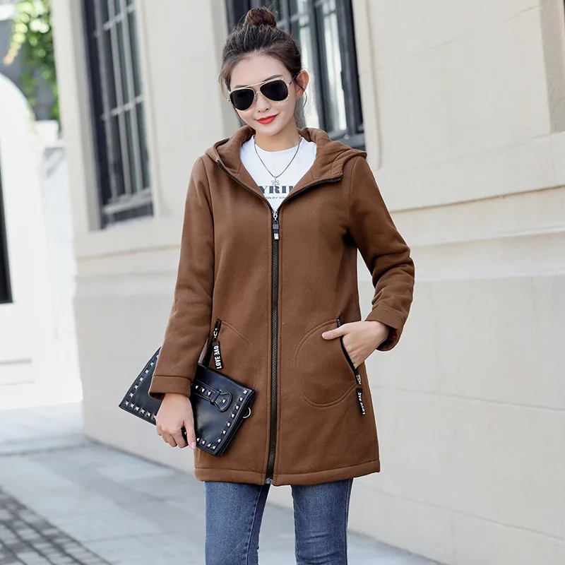 Hoodies Women Fleece Hoodie Plus Size 7XL Sweatshirts Autumn Japanese Fashion Oversized Ladies Warm Hooded Jacket Free Shipping