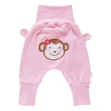 Поколение толстых детей с высокой талией универсальные Pp брюки вышивка хлопок толстые брюки 0-4 лет Осень-зима баб