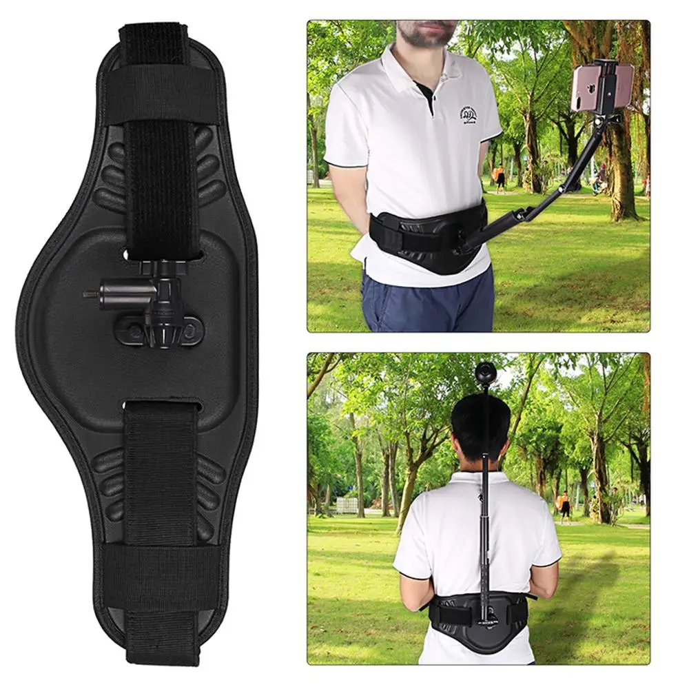 

insta360 one X Adjustable back front waistband belt with invisible 1.2m 2m selfie stick For insta360 evo/one X Ricoh Accessories
