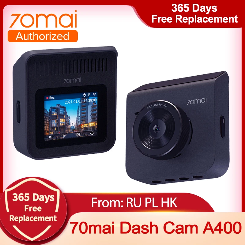 70mai A400 Dash Cam Новинка Reimagined DVR 1440P HD двойной петлей Запись Ночное видение 24 часа в
