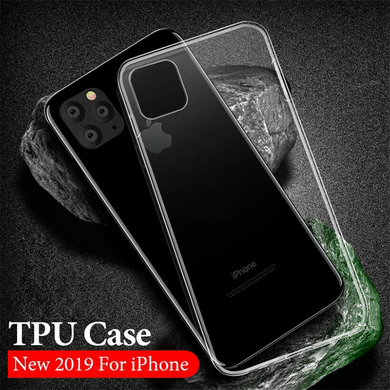 

Luxury Clear Soft TPU Case For iPhone 11 Pro Max 11 Pro 11 X XS MAX XR Transparent Phone Case On iPhone 11 11 Pro 11 Pro Max Xs 8 7 6 6s Plus 5 5s SE