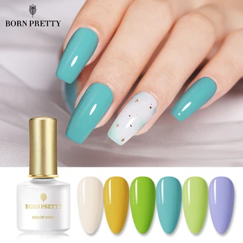 

BORN PRETTY 50 Colors Pure-Color Nail Gel 6ml Colorful Spring and Summer Soak Off UV Nail Art Gel Polish Gel Varnish