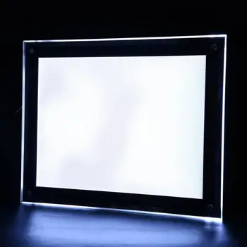 

LED Menu Board 220V A3/A4 LED Light Box Advertising Acrylic Snap Frame Backlit Board Poster Display (EU plug)