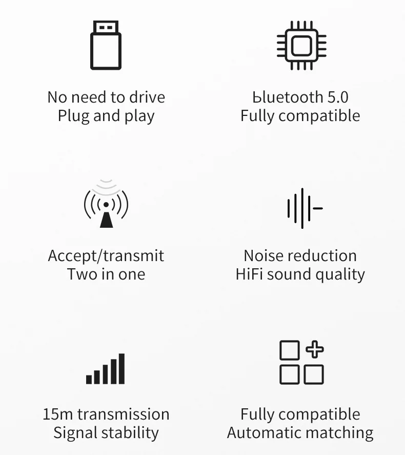 LEORY 2 в 1 bluetooth 5,0 адаптер USB на 3,5 мм аудио HiFi Звук беспроводной приемопередатчик для компьютерные наушники Динамик