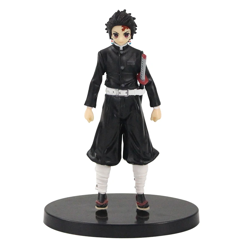 16-18 см аниме Demon Slayer Kimetsu no Yaiba Kamado Tanjirou Tomioka Giyuu ПВХ фигурка модель игрушки Brinquedos подарки на день рождения - Цвет: 16cm B opp bag
