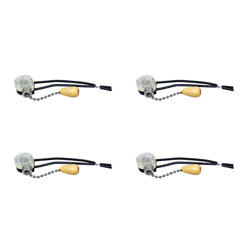 4pcs Wall Light Pull Switch Home Ceiling Fan Lamp Universal Pull Chain SwC.mc