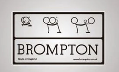 Наклейка на металлическую рамку для велосипеда Brompton, наклейка на руль велосипеда s