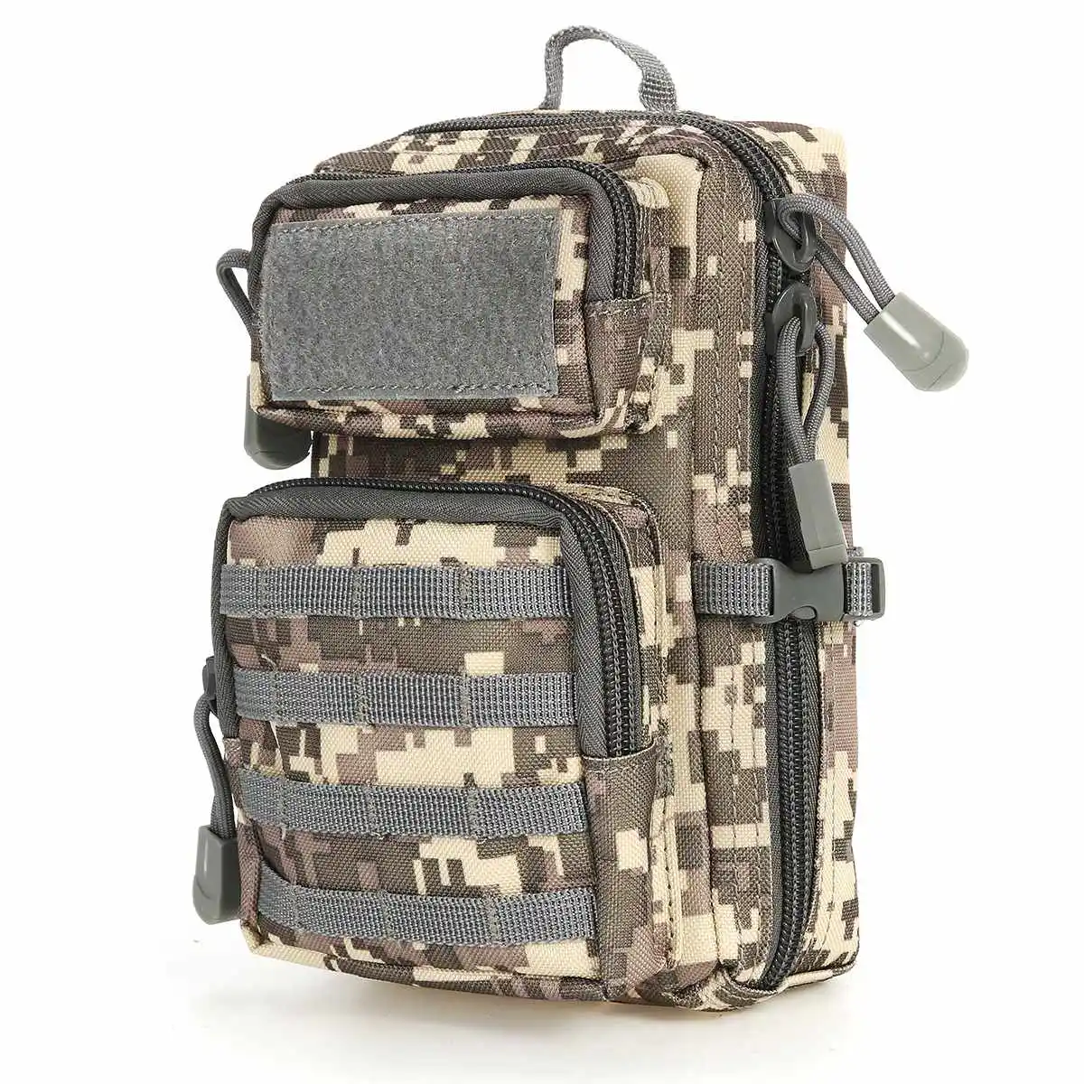 ACU Strapless Тактический чехол универсальная кобура Военная Molle сумка с поясом на бедра и талию кошелек сумка кошелек чехол для телефона на молнии Кемпинг походные сумки - Цвет: ACU Strapless