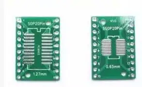 Hot sale Free shipping SOP20 SSOP20 TSSOP20 SMD turn DIP DIP 0.65 / 1.27mm adapter plate