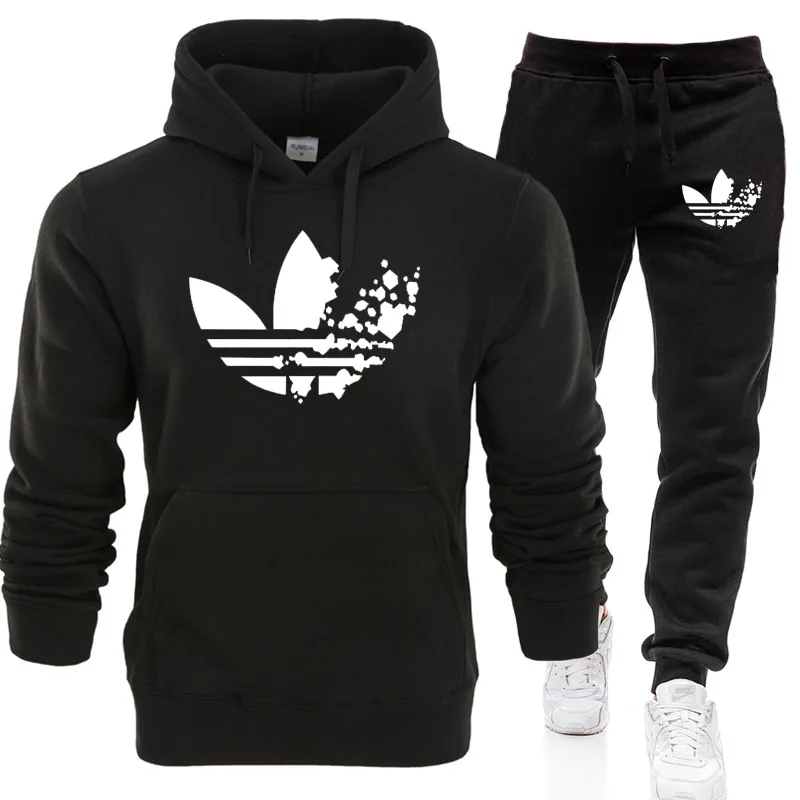 

New Sport Suit Hoodie Brand Hooded Men Casual Cotton Fall/Winter Warm Hoodies Sweatshirts Men's Casual Tracksuit Costume+pants
