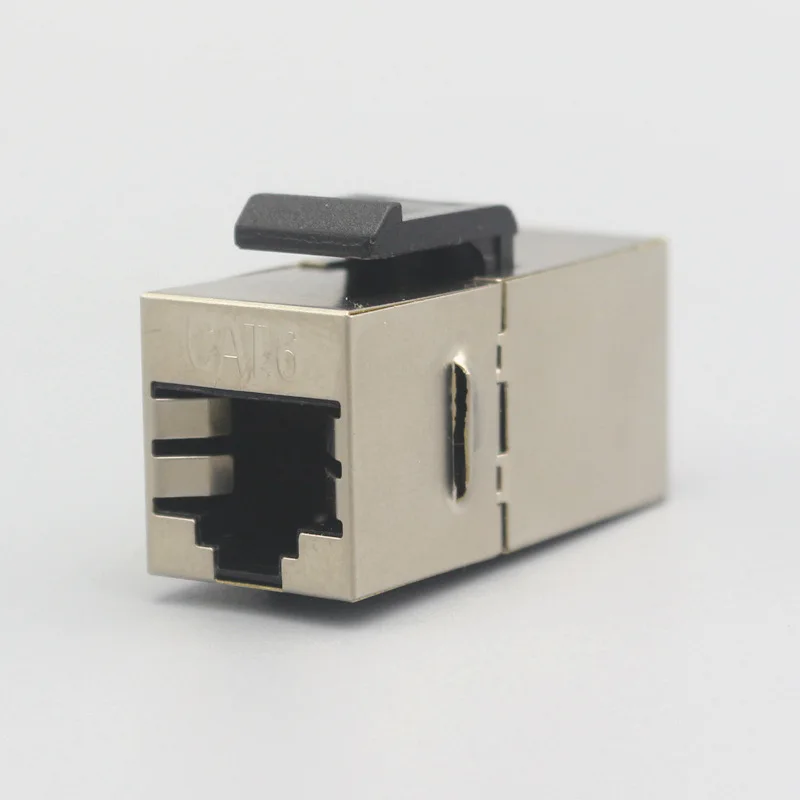 

20 шт., экранированный модульный соединитель RJ45 Keystone Jack Cat6 с защелкой 8P8C