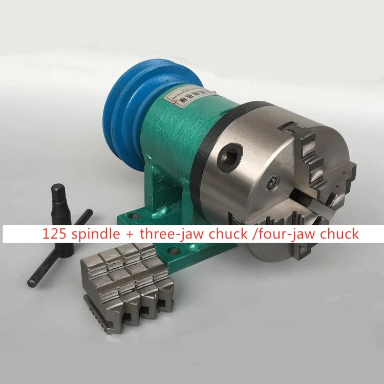Lathe Spindle Assembly with Flange Connection Plate Transition Plate 80