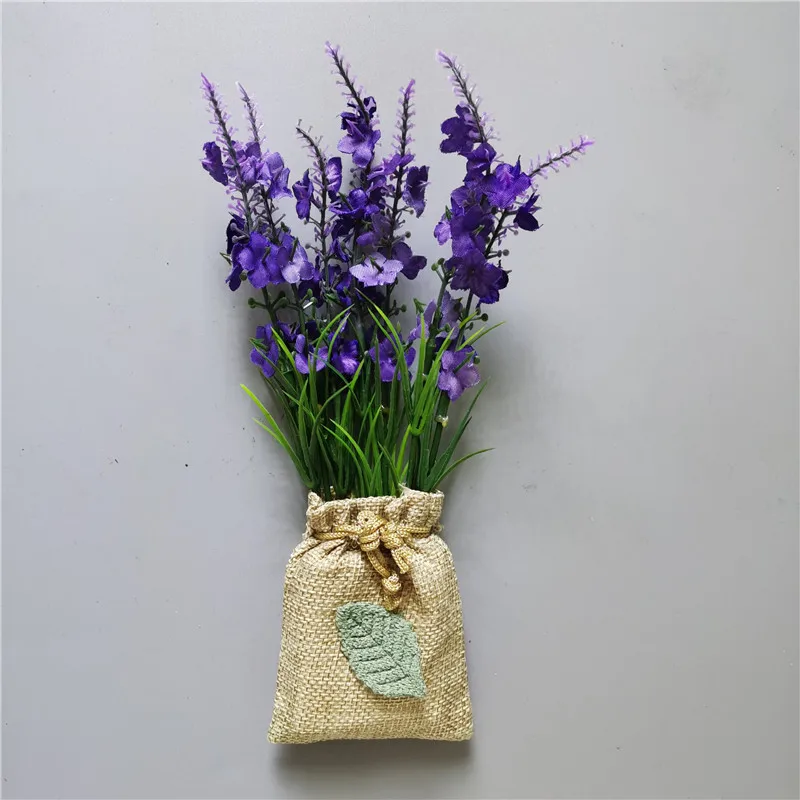 Flores artificiales de lavanda púrpura hechas a mano, con bolsa de lino  para decoración de nevera, pegatinas magnéticas de flores falsas, compre 3  y Obtenga 1|Imanes de nevera| - AliExpress