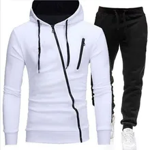 

Spring men's sportswear 2-piece hoodie + pants sports suit men's sweater zipper hoodie men's clothing suit sportswear size M-3XL