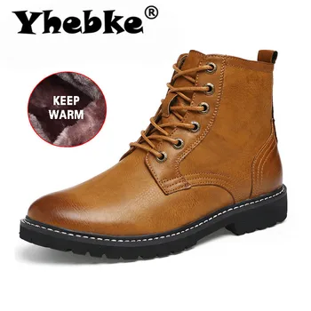 

New Men'S Martin Boots For Autumn And Winter Keep Warm Handtailor Cowhide Skid Resistance British Style Fashion Casual Shoes
