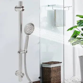 

Household Shower Head Hose Bracket Bathtub Faucet Set Bathroom Accessories Stainless Steel