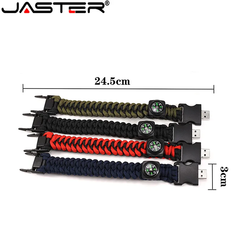 JASTER горячий нейлоновый Браслет USB с компасом флеш-накопитель USB 2,0 ручка drive4G 8G 16G 32G 64G 128G подарок на день рождения u диск