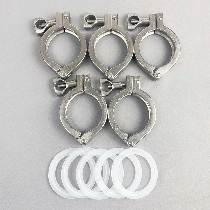 Spring Hose Clamp 1.5"-6" Stainless Steel Sanitary Tri Clamp Clamps Clover For Ferrule SS304