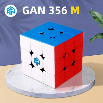 gan356 m Magnetic Magic Speed Gan cube Stickerless GAN 356M Magnet Professional gan 356 m Puzzle Cubos Magicos קוביה מגנטית 1