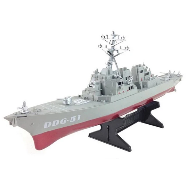 US $10.40 Guided Missile Destroyer Ship Model Static Toys with Display Stand Warship Model DIY Educational To