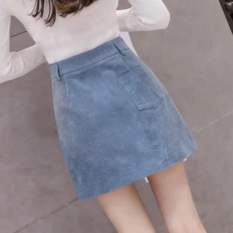 Jupe trapèze velours Clearance