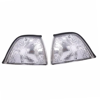 

2PCS For 1992-1998 E36 3-SERIES 4DR Sedan&Wagon Euro Clear Lens Car Corner Light Lamp 3318ti/328i/318i/318ti 325i/320i M3 4-DOOR