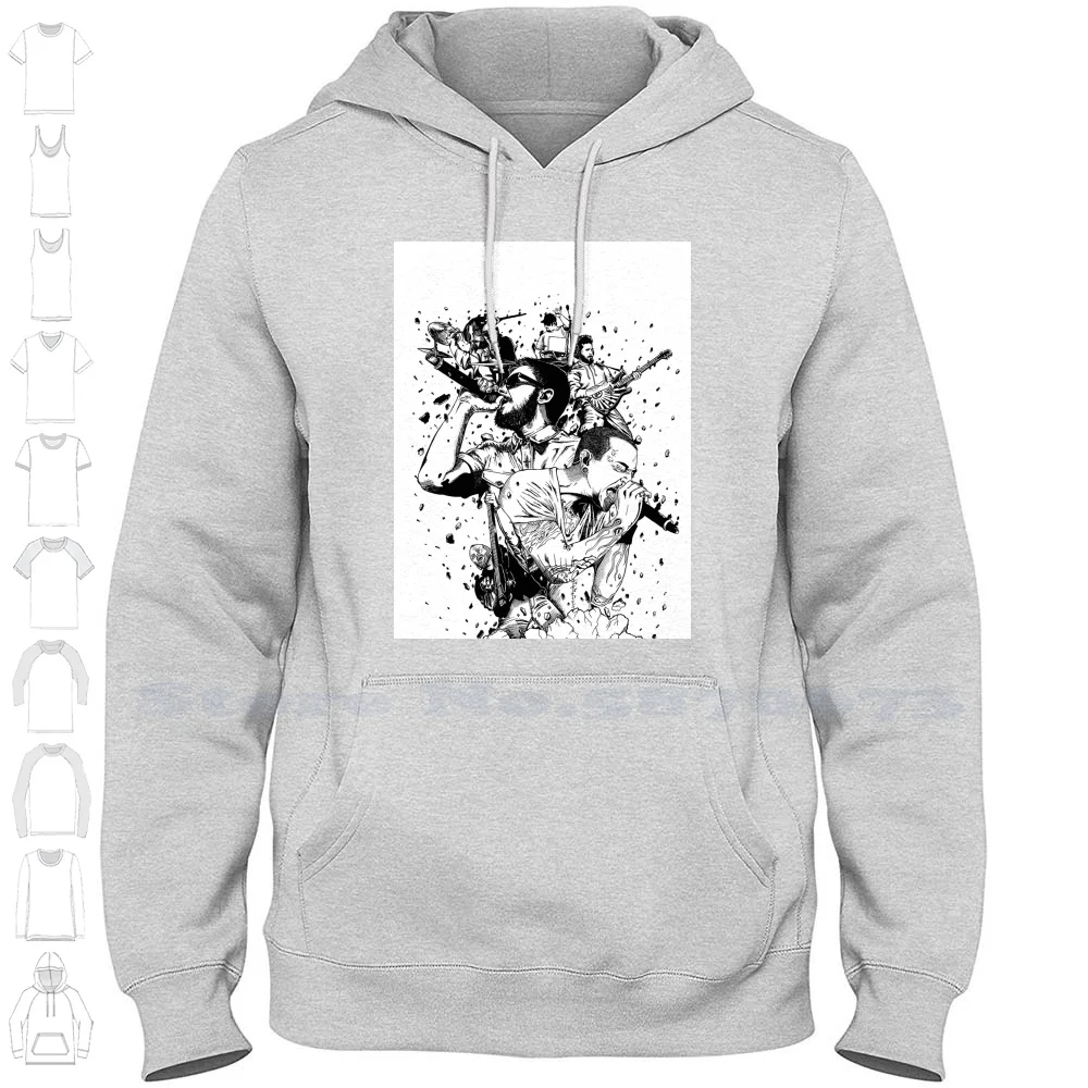 Burn It Down Streetwear Sport Felpa Con Cappuccio Felpa Burn It Down Art Drawing Chester Bennington Chester Bennington Noise In The End
