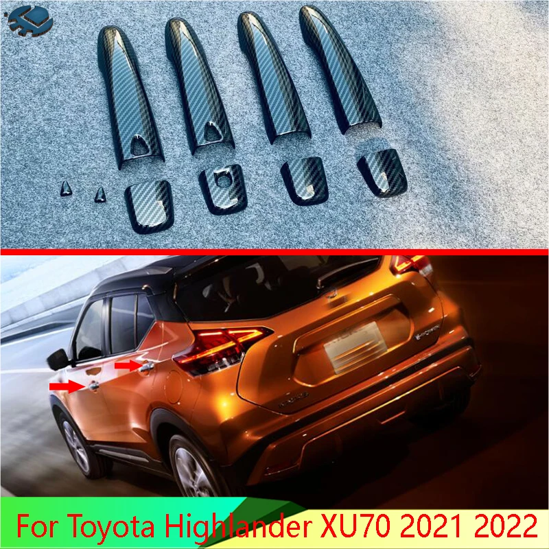 For Nissan Kicks P15 2021 2022 Car Accessories Abs Chrome Door Handle Cover With Smart Key Hole