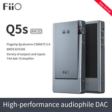 FiiO Q5s(THX-AAA AM3D) Bluetooth 5,0 AK4493EQ dsd-способный ЦАП и усилитель, USB ЦАП усилитель Q5s для iPhone/компьютера/Android/sony
