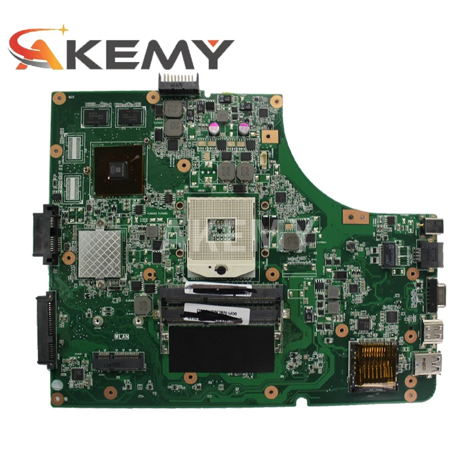 Akemy Новая материнская плата для ASUS K53SC X53S K53SV K53SM K53SJ P53Sj Материнская ноутбука HM65