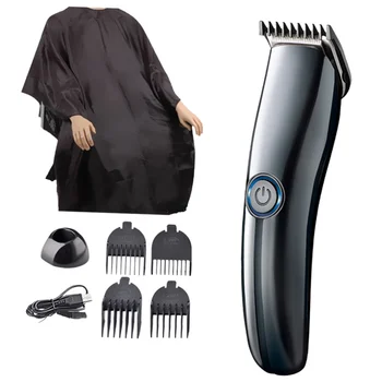 

1 Set of Haircutting Kit USB Charging Electric Hair Clipper Hairdressing Apron (Wai Cloth)