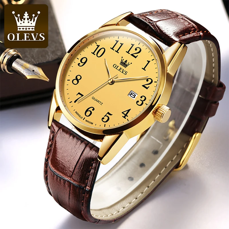Olevs New Man Luxury Automatic Quartz Watch Scratch Resistant Watches