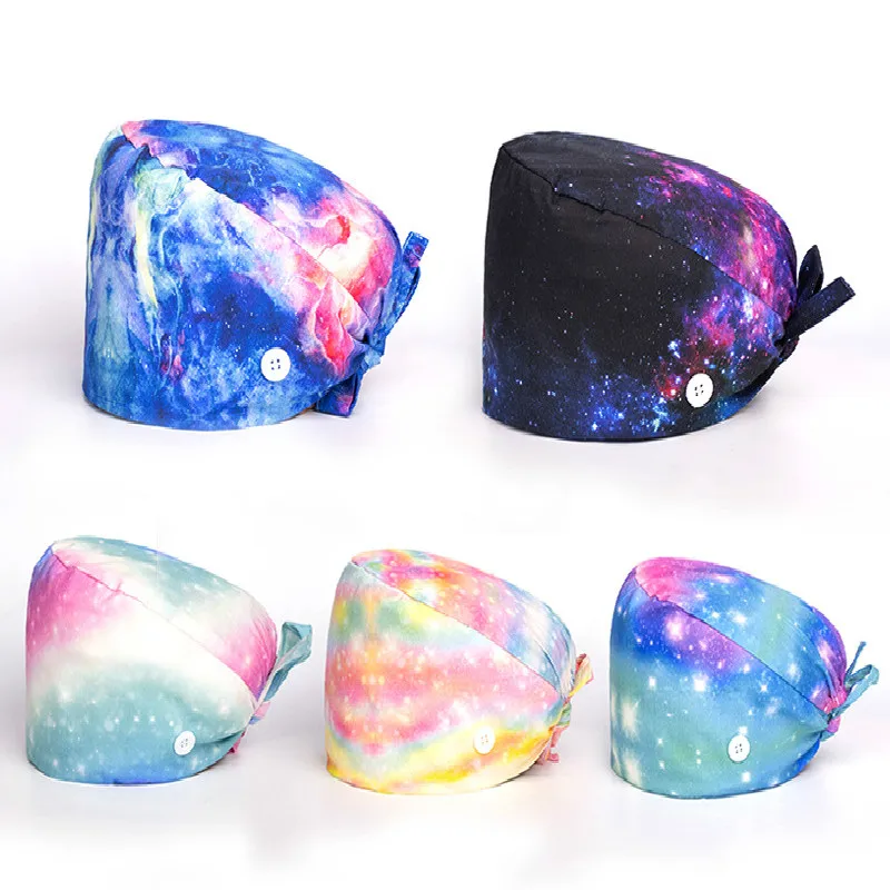 Шапочка для медсестры, с принтом из мультфильма, 1 шт.