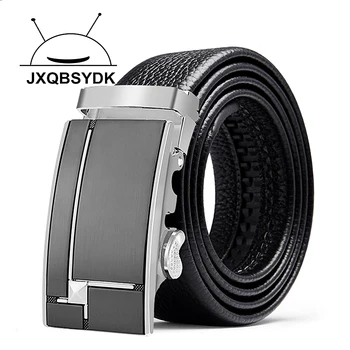 

JXQBSYDK Luxury Brand Men Belts Fashion Automatic Buckle Leather Male Belts for Men Cinturones Para Hombre 2020