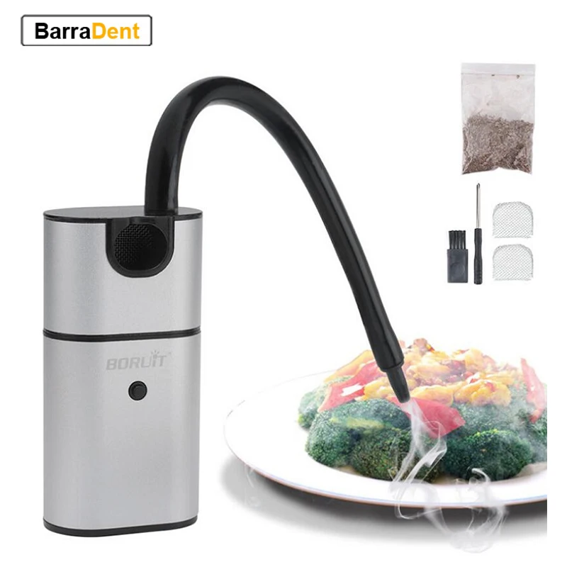 

Portable Smoke Infuser Handheld Cold Smoking Gun Cocktail Smoking Kit Mini Food Smoker For BBQ Meat Cocktail Drinks