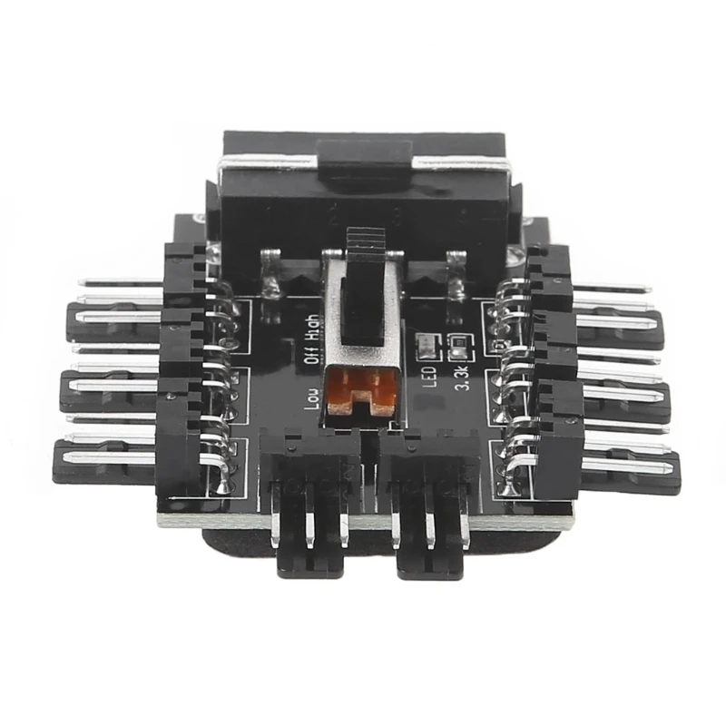 ПК от 1 до 8 4Pin Molex кулер охлаждающий вентилятор концентратор 3Pin контроллер питания для ПК Майнинг Au13 19 Дроп