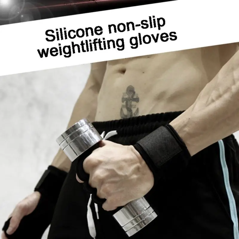 Мужская противоскользящая тяжелая атлетика, компрессионная Спортивная Фитнес-повязка на запястье, Защитная повязка