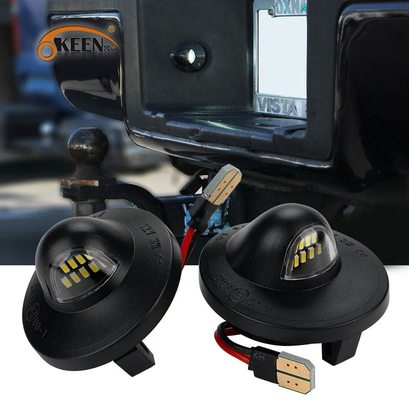 

OKEEN LED License Plate Light Lamp Assembly Replacement For Ford F-150 F-250 F-350 F-450 F-550 Superduty Ranger Explorer Bronco